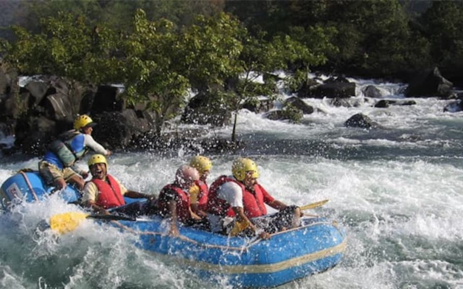 Goa White Water Rafting Landscape Image